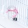 A cage for rodents with a high pallet, 47 x 30 x 35 cm, white