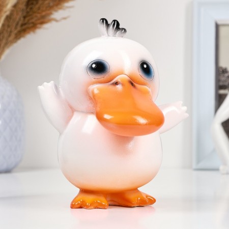 Piggy bank "Duck" 17x14cm, white-1