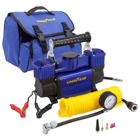 Car compressor Hoodyear Gy-80L, 80 l/min, binopovy, power supply from the battery