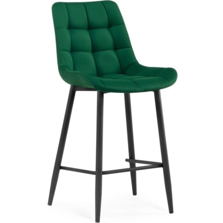 Chair Barry Alst Metal/velor, Black/Green 50x58x99 cm