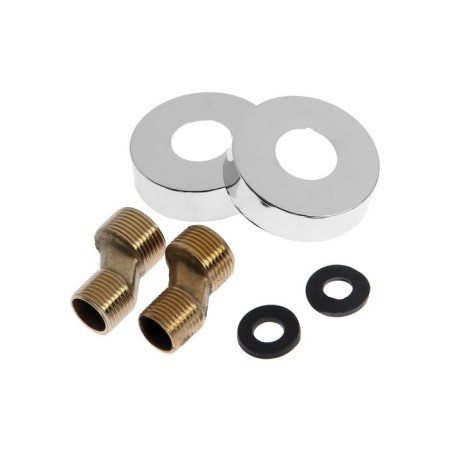 Bath mixer Zein ZC2050, pour 30 cm, cartridge 35 mm, with shower set, chrome-10
