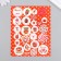 Decor for creativity cardboard "Chips and buttons. Red" 24 pcs 13x16.5cm