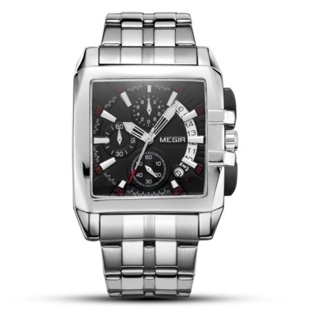 Men's wrist watches, D-5.2 cm, with a chronograph, 3 atm, luminous