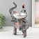 Souvenir Polystone stand "African on the elephant" 23x15.5x29 cm