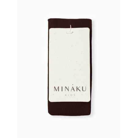 Children's tights with Minaku straps, height 68-74 cm, brown-3
