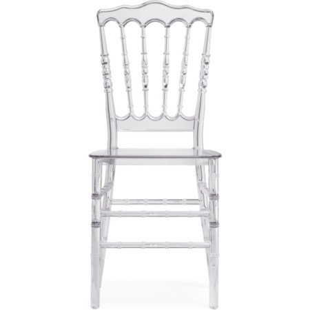 Plastic stool Chiavari plastic/Transparent 38x45x89 cm-1
