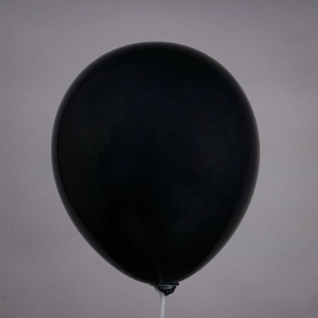 Latex ball 12 ", pastel, black color, set of 50 pcs.
