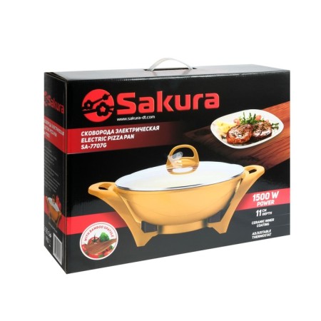 Electric pan Sakura SA-7707G, 1500 W, D = 32, depth 11 cm-7