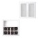 Folding box under 8 sweets + chocolate, white, 17.7 x 17.8 x 3.8 cm