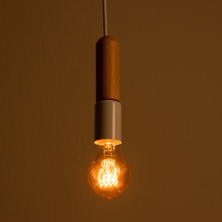 Lamp "Bombat" E27 40W white 4x4x18cm-3