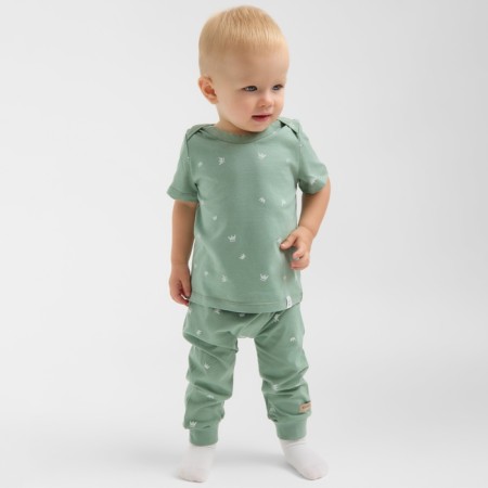Children's Minaku T-shirt, olive color, height 68-74cm-2