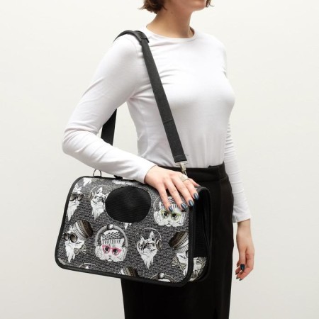 Bag - Animal Contact "Winter Cats", size S, 37.5 x 17 x 22 cm-8