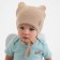 Children's hat minku rr 42-44, beige color