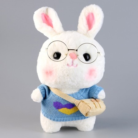 Soft toy "Bunny" in a blouse, 25 cm, color mix-10