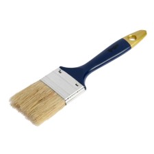 Brush flat tundra, natural bristles, plastic handle, 2 
