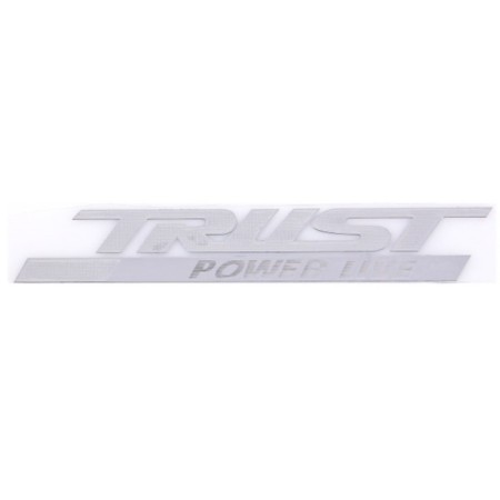 Skyway Metalloplastic Skyway "Trust Power Live", sticker, gray, 150*25 mm