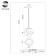 STL LUCE Sus. SL1175.303.01. Portici. 1x40 W, E14, 18x18 cm, brass color
