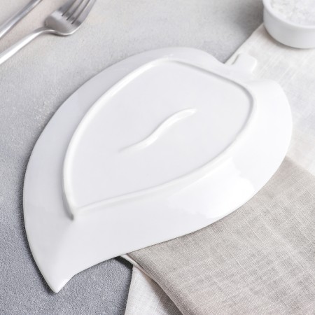 Ceramic "Leaf" dish, 25 × 16 × 1.5 cm-2