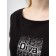 Night shirt female diva, size 54, black color