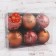 Set of balls plastic D-8 cm, 6 pcs "Vasilek" burgundy-brown