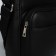 Male bag over the shoulder, Textura, artificial leather, black color