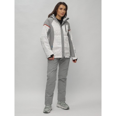 Ski suit female, size 42, white color-12