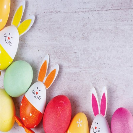 A set of napkins for setting the table "Color eggs with ears", rectangular, size 32x46 cm, 4 pcs-3