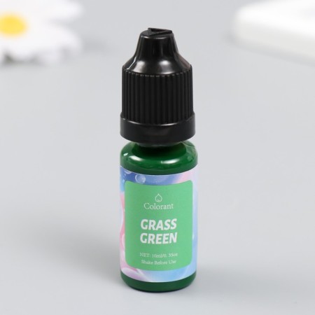 Paint (pigment) for wax "green grass" 10 ml-1