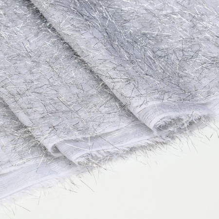 Flap with foil pile, white color, 100 × 140cm-1
