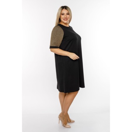 Female dress, size 52, black color-3