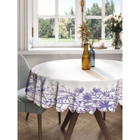 Photo scatter round, size 150x150 cm, Saten