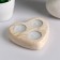 Silent Wooden under 3 candles "Heart", array, 12.5 × 12 × 3 cm