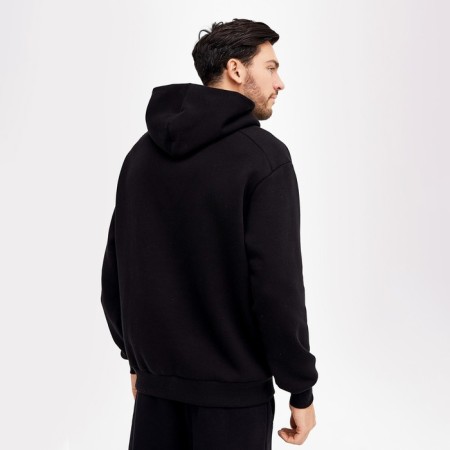 Male sweatshirt was laid down, black color, size 54 (xxl)-2