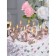 Candle in the cake on the skewer "polyhedron", number 7, 7 cm, champagne
