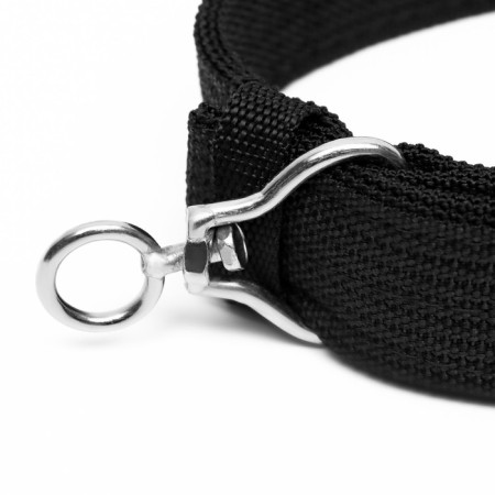 Four-layer collar with a swivel, 65 x 4 cm, Osh 54-60 cm, polyester, black-3