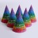 Paper cap “Happy Birthday”, glitter, set 6 pcs
