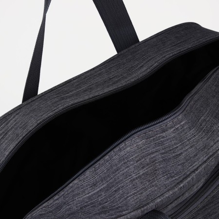 Road bag with lightning, external pocket, long belt, gray color-2