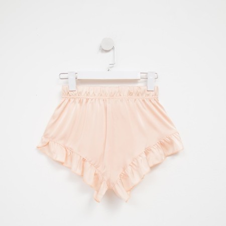 Female pajamas (T -shirt, shorts) minku: Light touch color beige, size 42-12