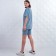Women's home set (T -shirt/Bridges), jeans color, size 50