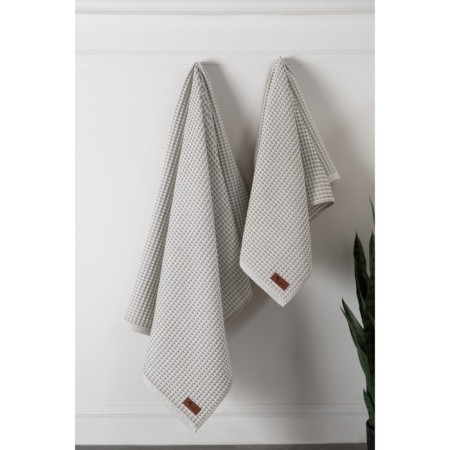 Arya Home Kira waffle towel, size 50x90 cm, light gray color