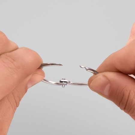 Rings for creativity (photo albums) "silver" int. D = 3 cm external. D = 3.4 cm nr 10 pcs-9
