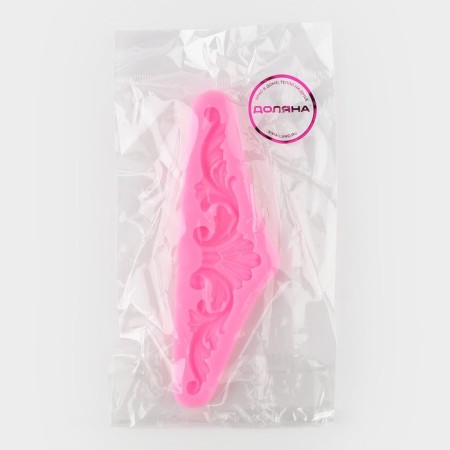 Mold Dolyana "Lepnina", silicone, 14.3 × 4.7 × 0.9 cm, pink color-5