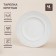 Ceramic plate SL Home "Arena Blanca", d = 30 cm, white color