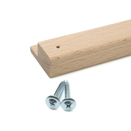 File handle (119/96 mm) wooden, beech, 1 pcs-4
