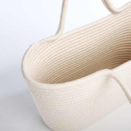 Bag-touut without fastening, white color-3