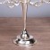 Summier Metal for 5 candles "conciseness" Color chrome 26.5x27.5x10 cm