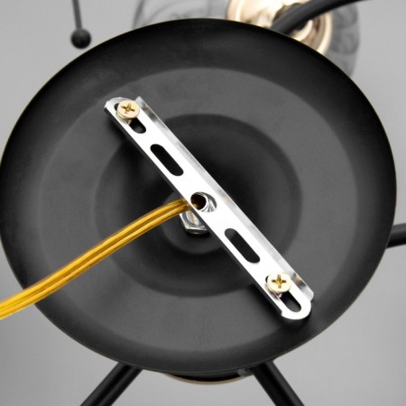 ASTA chandelier 5he27 40W black and gold 50x50x27 cm Bayerlux-7