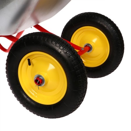 Garden car, two -wheeled: cargo/p 90 kg, volume of 65 l, red handles-1