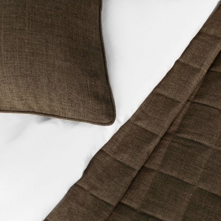 Jerry set: cover 160 x 220 cm, pillowcase 40 x 40 cm - 2 pcs, brown color-3