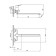 MILARDO STRIPE StRSB02M10 bath mixer, single -leaf, long spout 350 mm, chrome